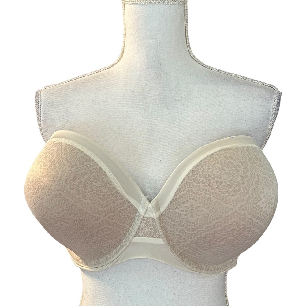 Ambrielle Multiway Strapless Bra Women’s SZ 42DD in Cream